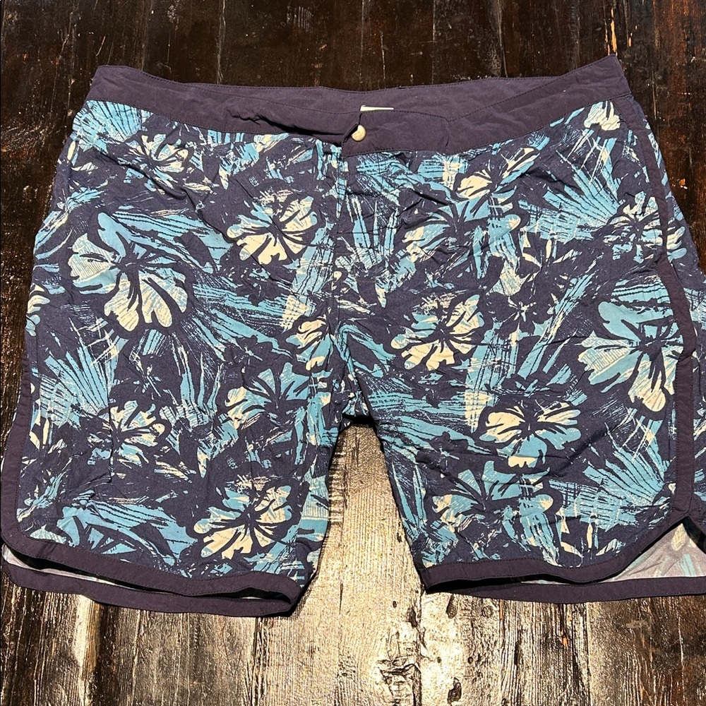 BOSS ORANGE Men's Blue Floral Swim Shorts SIZE XXL